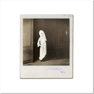 Old Ghost Kid Photos | Secret Vintage Polaroid Ghost Child | Cute Scary Classic Retro Portrait | Ghost Boy Posters and Art